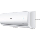 Haier 1.0 T 13C-TQS3BN-INV 3 Star Clean Cool Series Anti Dust Filter 7-in-1 Intelli Convertible Triple Inverter+ Intelli Split Air Conditioner (2024 Model, White)