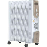 Bajaj Vienna OFR Oil Filled With Fan, Room Heater (White & Golden)