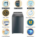 Whirlpool 8.5 Kg SW PRO PLUS H 8.5 KG MIDNIGHT GREY 10YrM (31639) 5 Star 6th Sense Soft Move & Zero Pressure Fill Technology Rat Mesh with In-built Heater Fully Automatic Top Loading Washing Machine (2024 Model, Midnight Grey)