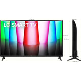 LG 81.28 Centimeter (32) 32LQ570BPSA.ATR (G) LQ57 Series Full HD ThinQ AI Resolution Upscaler α5 Gen5 AI Processor WebOS with HDR10 Smart LED TV (2022 Edition, Black)