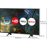 Lloyd 109 Centimeter (43) 43FX600F Full HD A+ Grade Panel  Android Smart LED TV (2024 Model, Black)