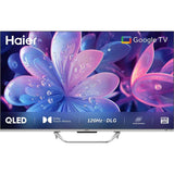 Haier 109.22 Centimeter (43) 43S800QT S800QT Series 4K Ultra HD Google TV Metal Bezel-Less Dolby Vision With Google Assistant Smart QLED TV (2024 Edition, Black)