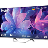 Haier 109.22 Centimeter (43) 43S800QT S800QT Series 4K Ultra HD Google TV Metal Bezel-Less Dolby Vision With Google Assistant Smart QLED TV (2024 Edition, Black)