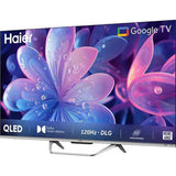 Haier 165.1 Centimeter (65) 65S800QT S800QT Series 4K Ultra HD Google TV Metal Bezel-Less Dolby Vision With Google Assistant Smart QLED TV (2024 Edition, Black)