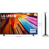 LG 177.8 Centimeter (70) 70UT80406LA.ATR UT80 Series 4K Ultra HD ThinQ AI 4K Upscaling α5 AI Processor 4K Gen7 WebOS with Filmmaker Mode Smart LED TV (2024 Edition, Black)