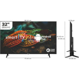 AISEN 80 Centimeter (32) A32HDS623 HD Ready ARM A53 * 4 2.4 GHz Quad Core Processor Smart LED TV (Black)