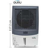 AISEN 120 L AC2DMH811 (GURU-120L) For Home Office Desert Air Cooler (White Gray)