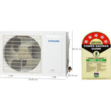 Samsung 1.50 T AR18DY5BAWKNNA/AR18DY5BAWKXNA 5 Star Convertible 5-in-1 Fast Cooling Mode, Dust Filter with Anti Bacteria Inverter Split Air Conditioner (2024 Model, White)