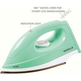 Havells 1000 W GHGDIAYG100 Dzire Tame Mint 1000 W SCH German Technology Shock Proof Body American Heritage Sole Plate Dry Iron (Mint)