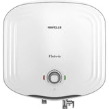 Havells 15.0 L GHWCBNTWG015 VALERIO 5S 15LTR SP FP 5 Star 2000 W Incoloy 800 Glass Coated Heating Element Vertical Electric Storage Water Geyser (White)