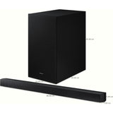 Samsung 370 W HW-B650D/XL 3.1 Channel Subwoofer Bluetooth Dolby Soundbar Home Theater (2024 Model, Black)