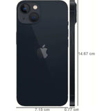 Apple 15.54 Centimeter (6.1) IPHONE 13 128GB Dual Rear Camera 48MP + 12MP, 12MP Front Camera Super Retina XDR Display Apple A15 Bionic Chip iOS 15 Hexa Core Processor Wireless Charger Smartphones Mobile