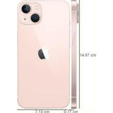 Apple 15.54 Centimeter (6.1) IPHONE 13 128GB Dual Rear Camera 48MP + 12MP, 12MP Front Camera Super Retina XDR Display Apple A15 Bionic Chip iOS 15 Hexa Core Processor Wireless Charger Smartphones Mobile