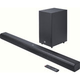 JBL 440 W JBLSB590BLKIN 3.1 Channel Cinema SB590, Dolby Atmos Sound Wireless Subwoofer with Remote Bluetooth Soundbar Speaker (Black)