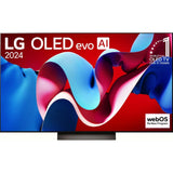 LG 139.7 Centimeter (55) OLED55C46LA.ATR C4 Series 4K Ultra HD ThinQ α9 AI Super Upscaling 4K α9 AI Processor 4K Gen7 WebOS with Filmmaker Mode Smart OLED TV (2024 Edition, Black)