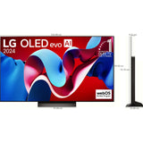 LG 139.7 Centimeter (55) OLED55C46LA.ATR C4 Series 4K Ultra HD ThinQ α9 AI Super Upscaling 4K α9 AI Processor 4K Gen7 WebOS with Filmmaker Mode Smart OLED TV (2024 Edition, Black)