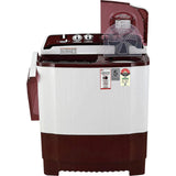 LG 8.0 Kg P8035SRAZA.ABGQEIL 5 Star Roller Jet Pulsator + Soak, Punch+ 3 Technology with Lint Collector Semi Automatic Top Loading Washing Machine (2024 Model, Burgundy)