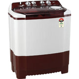 LG 8.0 Kg P8035SRAZA.ABGQEIL 5 Star Roller Jet Pulsator + Soak, Punch+ 3 Technology with Lint Collector Semi Automatic Top Loading Washing Machine (2024 Model, Burgundy)