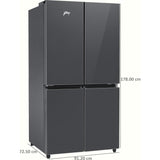 Godrej 670.0 L RM EONVELVET 685 RIT GR BK Eon Velvet Series Triple Zones with Convertible Mode Inverter Compressor Frost Free Double Door Refrigerator