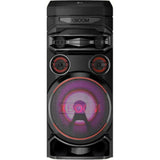 LG RNC7.DINDLLK XBOOM 2.0 Channel Dolby Audio Wireless Party Link Multi Color Lighting 1 Mic + 1 Guitar Input with Karaoke Feature Bluetooth Party Speaker (Black)