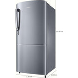 Samsung 183.0 L RR20C2712S8/NL 2 Star Stabilizer Free Operation Digital Invertor Compressor Stylish Grandé Design Direct Cool Single Door Refrigerator (Elegant Inox)