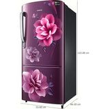 Samsung 183.0 L RR20C2723CR/NL 3 Star Stabilizer Free Operation Digital Invertor Compressor Stylish Grandé Design Direct Cool Single Door Refrigerator (Camellia Purple)