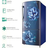 Samsung 183.0 L RR20C2723CU/NL 3 Star Stabilizer Free Operation Digital Invertor Compressor Stylish Grandé Design Direct Cool Single Door Refrigerator (Camellia Blue)