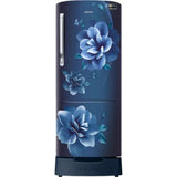 Samsung 183.0 L RR20C1823CU/HL 3 Star Stabilizer Free Operation Digital Invertor Compressor Stylish Grandé Design Direct Cool Single Door Refrigerator (Camellia Blue)