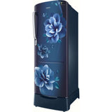 Samsung 183.0 L RR20C1823CU/HL 3 Star Stabilizer Free Operation Digital Invertor Compressor Stylish Grandé Design Direct Cool Single Door Refrigerator (Camellia Blue)