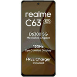 Realme C63 5G (6GB 128GB) 16.94 Centimeter (6.7) 32MP Rear Camera 8MP Front Camera 120Hz Eye Comfort HD+ LCD Display Mediatek Dimensity 6300 Octa Core Processor Smartphones Mobile