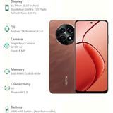 Realme C65 5G (6GB 128GB) 16.94 Centimeter (6.67) HD+ LCD Display 50MP Rear Camera  8 MP Front Camera Mediatek Dimensity 6300 Processor Smartphones Mobile