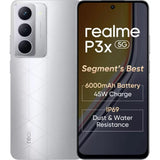 Realme P3X 5G 17.07 Centimeter (6.72) 50MP Omnivision OV50D & 8 MP Front Camera Full HD+ 120Hz Eye Comfort LCD Display Mediatek Dimensity 6400 5G 6nm Octa Core Processor Smartphones Mobile