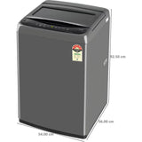 LG 8.0 Kg T80VBMB1Z.ABMQEIL 5 Star Smart Inverter Technology AI Direct Drive TurboDrum with Lint Filter Auto Tub Clean Smart Diagnosis Fully Automatic Top Loading Washing Machine (2024 Model, Middle Black)