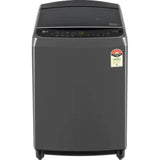 LG 8.0 Kg THD08SJM.ABMQEIL 5 Star Jet Spray+ Smart Inverter Technology AI Direct Drive TurboDrum Auto Tub Clean Smart Diagnosis with In-built Heater Fully Automatic Top Loading Washing Machine (2024 Model, Middle Black)