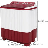 Godrej 7.0 Kg WSAXIS DX 70 5.0 SN2 T WNRD 5 Star Axis DX Series Pulsator Technology Semi Automatic Top Loading Washing Machine (2024 Model, Wine Red)