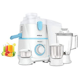 HAVELLS 500W GHFJMBAB050 (rigo 3jar) 3 Jars, Juicer Mixer Grinder (White & Blue)