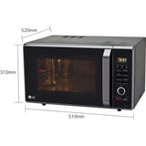 LG 28.0 L MC2887BFUM.DBKQILN Stainless Steel Cavity Convection Microwave Oven (Black)