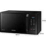 Samsung 23.0 L MS23A3513AK/TL Multiple Cooking Modes Deodorization Solo Microwave Oven (Black)